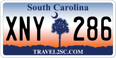 SC license plate XNY286
