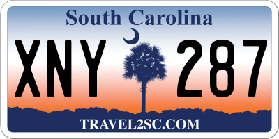 SC license plate XNY287