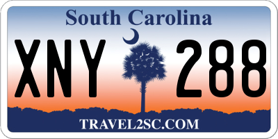 SC license plate XNY288