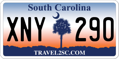 SC license plate XNY290