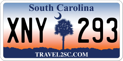 SC license plate XNY293