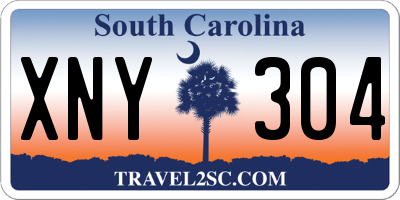 SC license plate XNY304