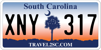 SC license plate XNY317