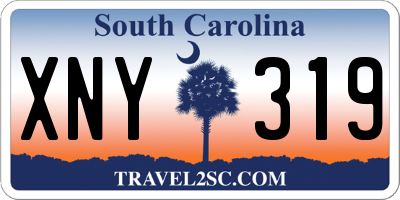 SC license plate XNY319