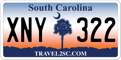 SC license plate XNY322