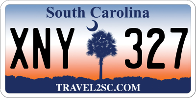 SC license plate XNY327