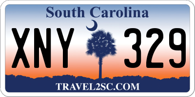 SC license plate XNY329