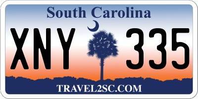SC license plate XNY335