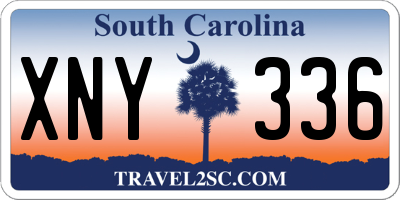 SC license plate XNY336