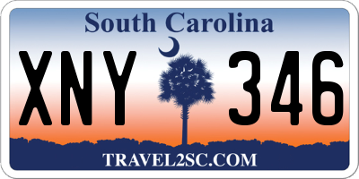 SC license plate XNY346