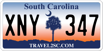 SC license plate XNY347