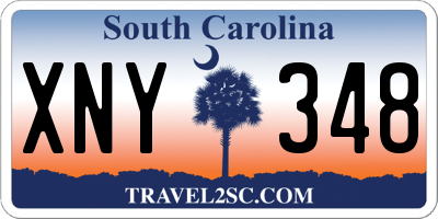 SC license plate XNY348