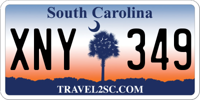 SC license plate XNY349