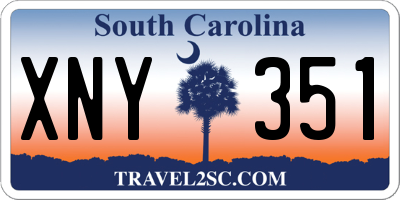 SC license plate XNY351