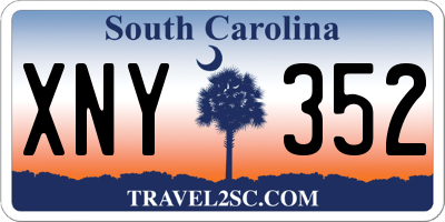 SC license plate XNY352