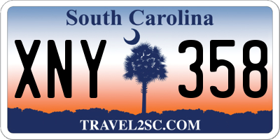 SC license plate XNY358