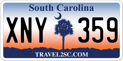 SC license plate XNY359