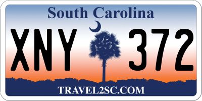 SC license plate XNY372