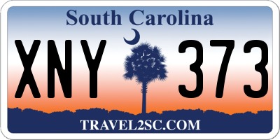 SC license plate XNY373