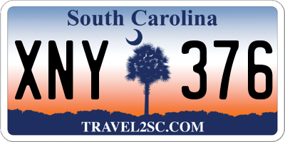 SC license plate XNY376