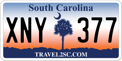 SC license plate XNY377