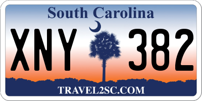 SC license plate XNY382