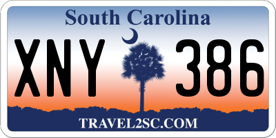 SC license plate XNY386