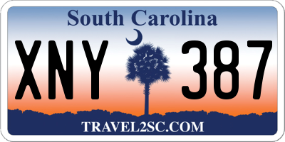 SC license plate XNY387