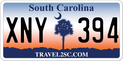 SC license plate XNY394