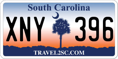 SC license plate XNY396