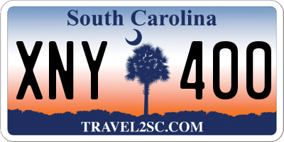 SC license plate XNY400