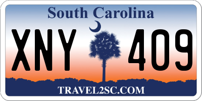 SC license plate XNY409
