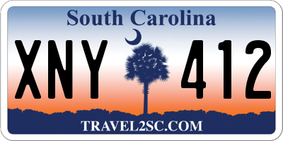 SC license plate XNY412