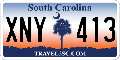 SC license plate XNY413