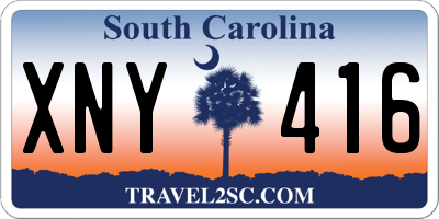 SC license plate XNY416