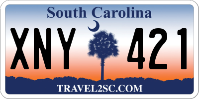 SC license plate XNY421