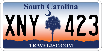 SC license plate XNY423