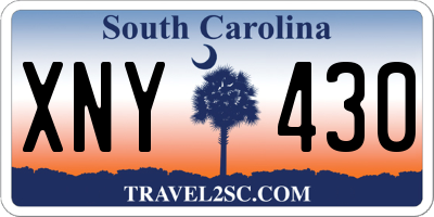 SC license plate XNY430