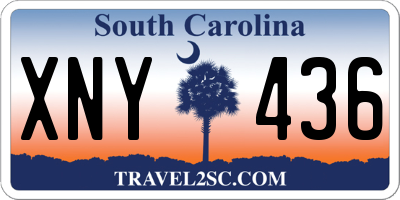 SC license plate XNY436