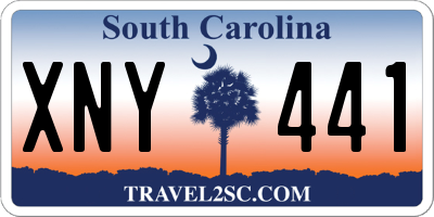 SC license plate XNY441
