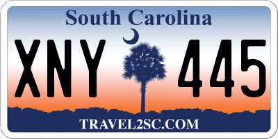 SC license plate XNY445