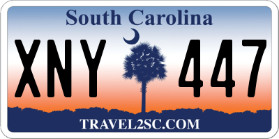 SC license plate XNY447