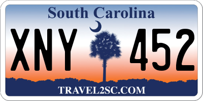 SC license plate XNY452