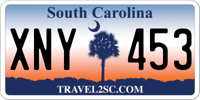 SC license plate XNY453