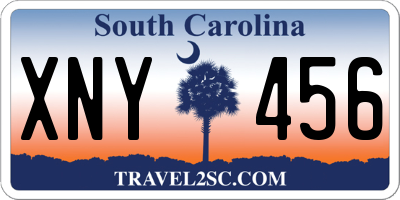 SC license plate XNY456