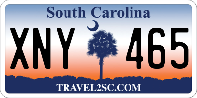 SC license plate XNY465