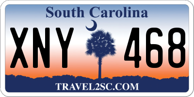SC license plate XNY468