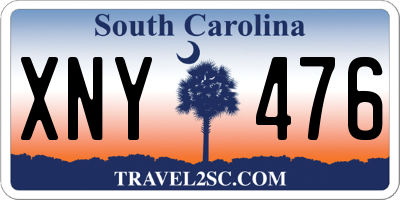 SC license plate XNY476