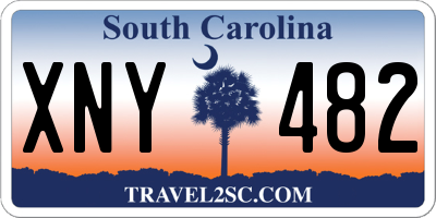 SC license plate XNY482