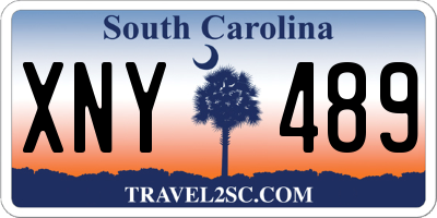 SC license plate XNY489